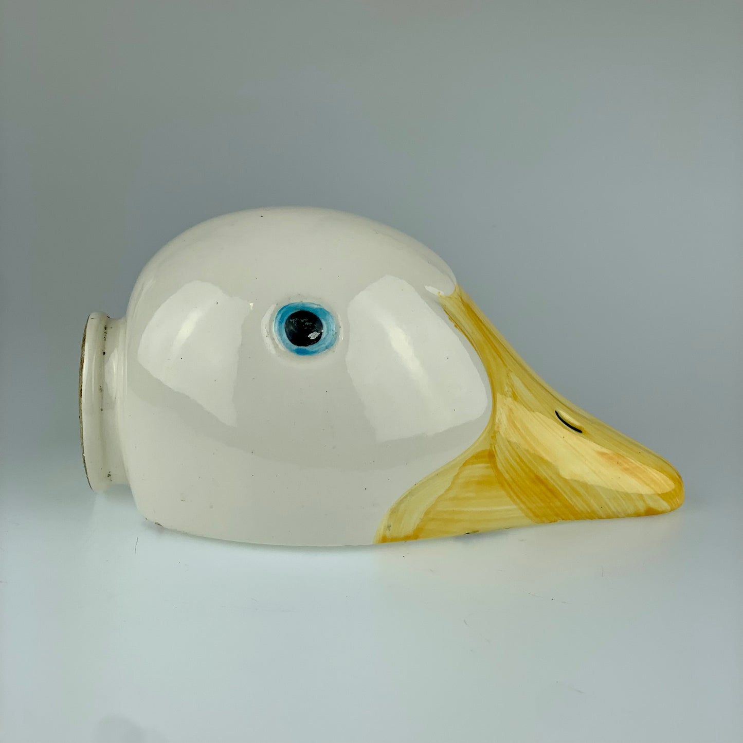 Rare Vintage George Kovacs Style Ceramic Goose Head Lamp Shade