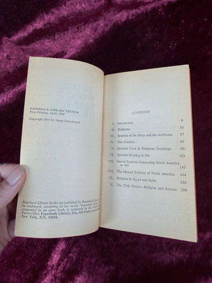 Vintage The Sacred Symbols of Mu by James Churchward 1968 Paperback Library First Printing