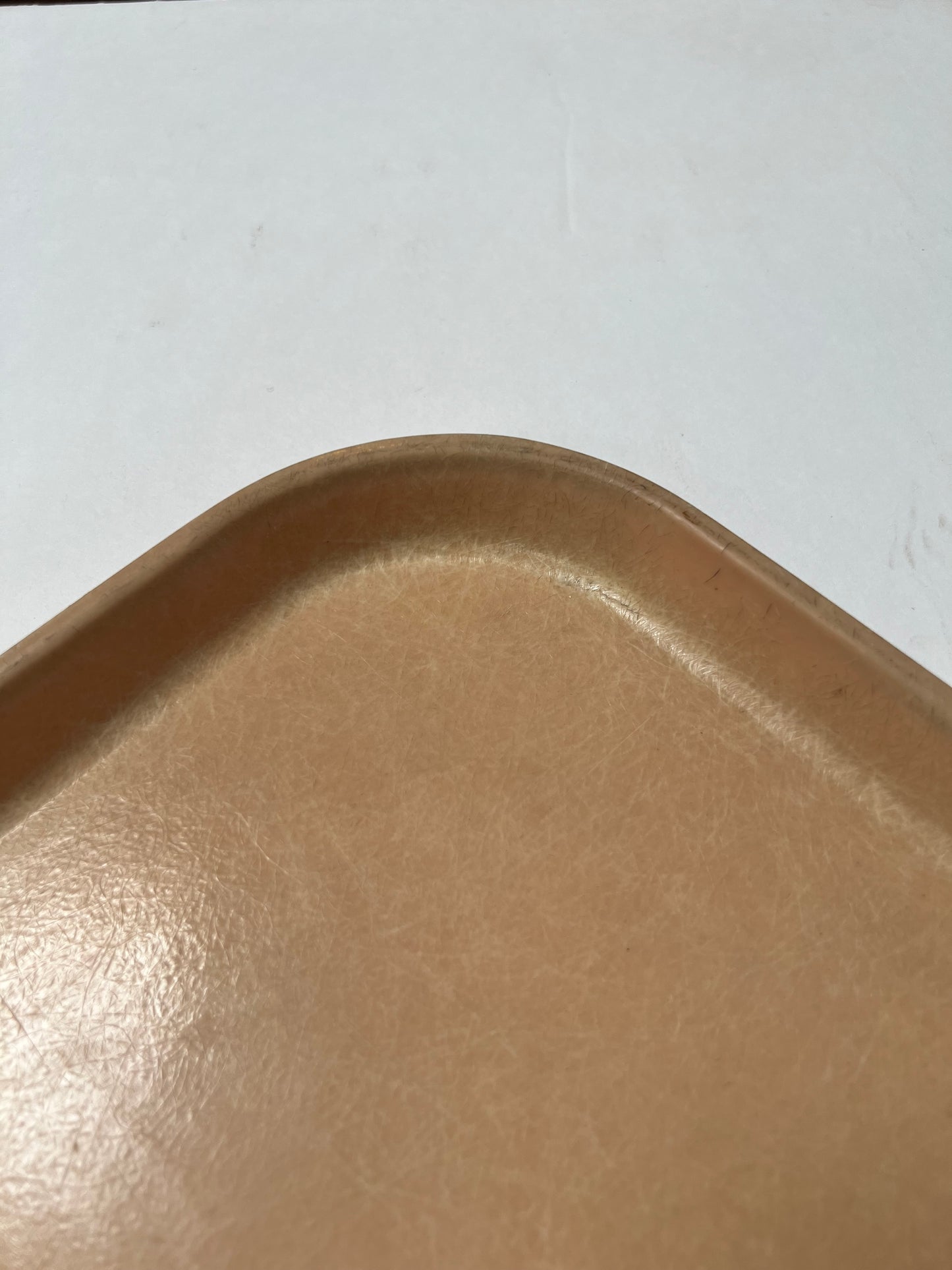 Vintage SiLite Fiberglass Cafeteria Tray - Beige Tan - 18" X 14"