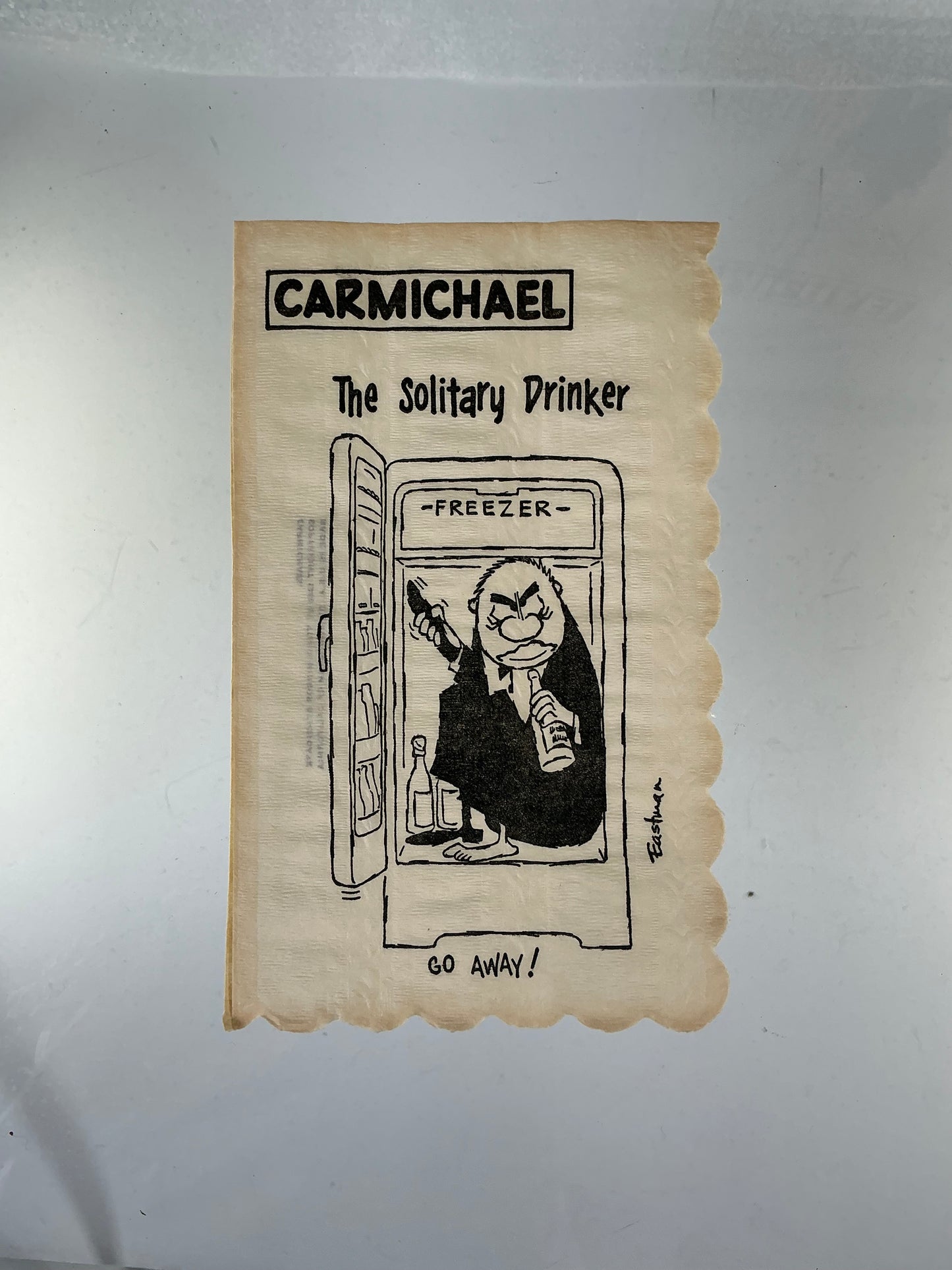 Vintage Cocktail Napkins - Carmichael by Eastman - Illustrated Icebreakers - 1950s