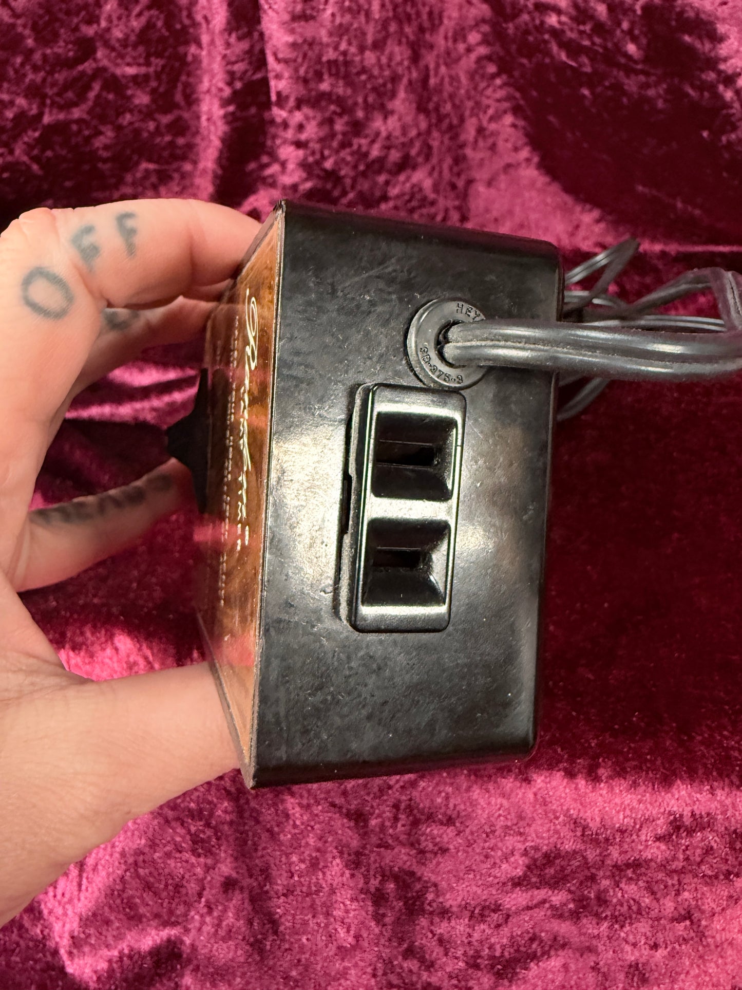 Vintage Random Lamp Timer – Faux Wood Home Security Timer