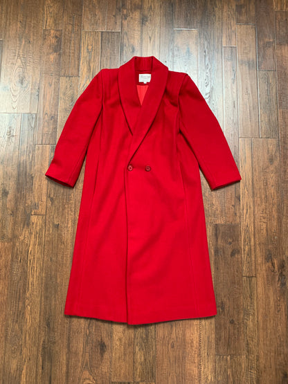 Vintage Clothing - Long Wool Coat - Red - Ferncroft - Small - Made In U.S.A.