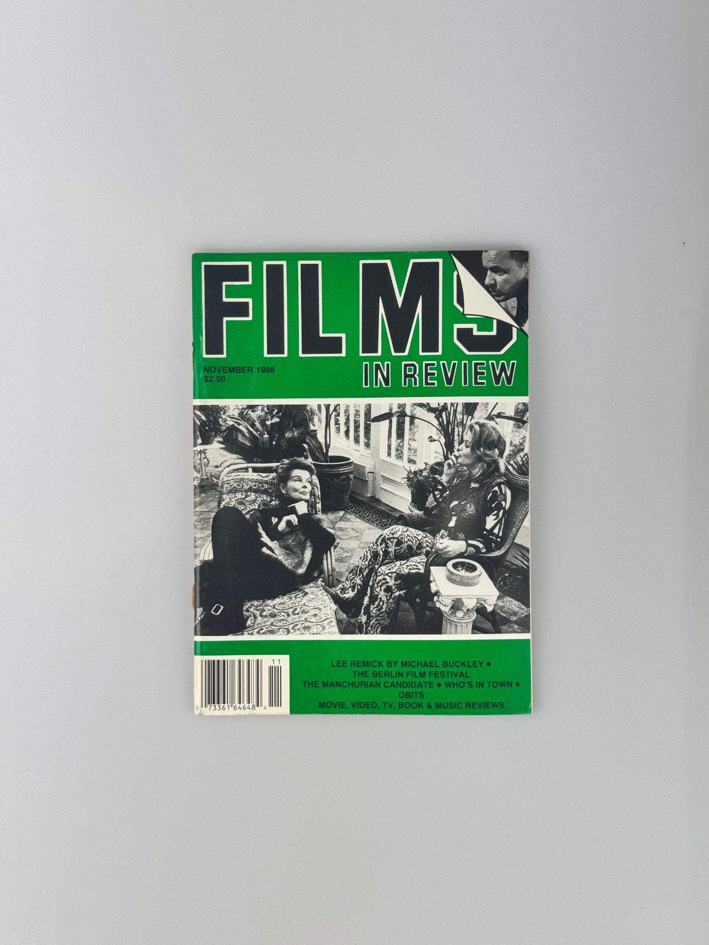 Films In Review Magazine - November 1988 - Lee Remick, Berlin Film Festival, The Manchurian Candidate