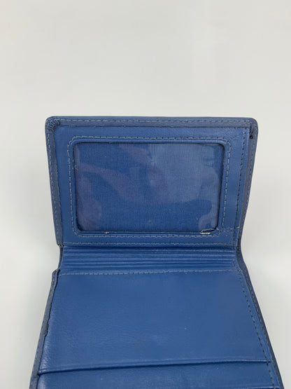 Vintage Wallet - Genuine Leather Trifold Wallet - Blue - Rolfs