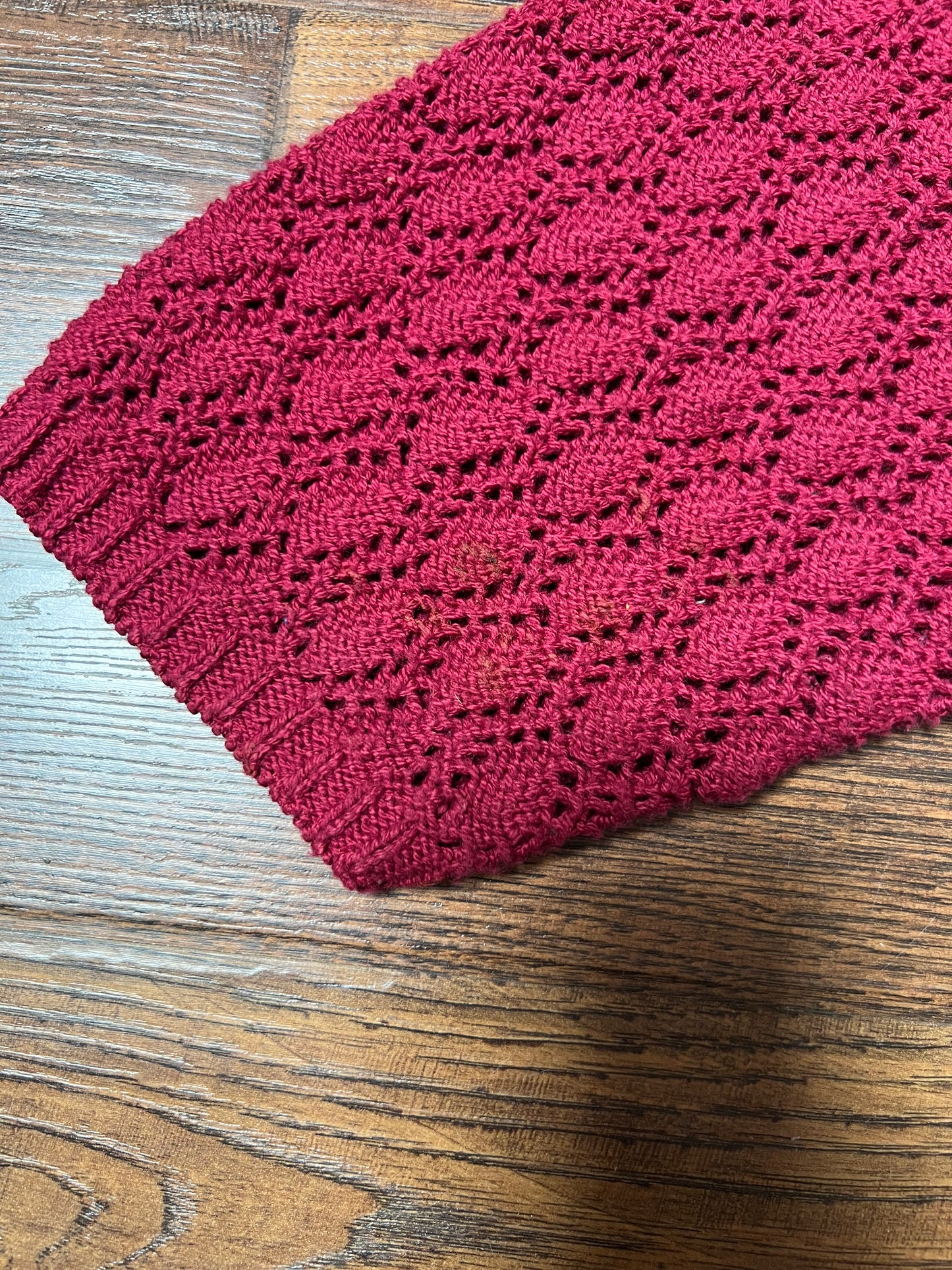 Vintage Clothing - Thin Knit Oversized Sweater - Light Maroon - Mondala Made In U.S.A. - Small
