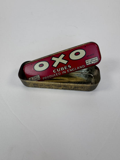 Antique Tin - OXO Boullion Cubes - English Variety - Good Condition