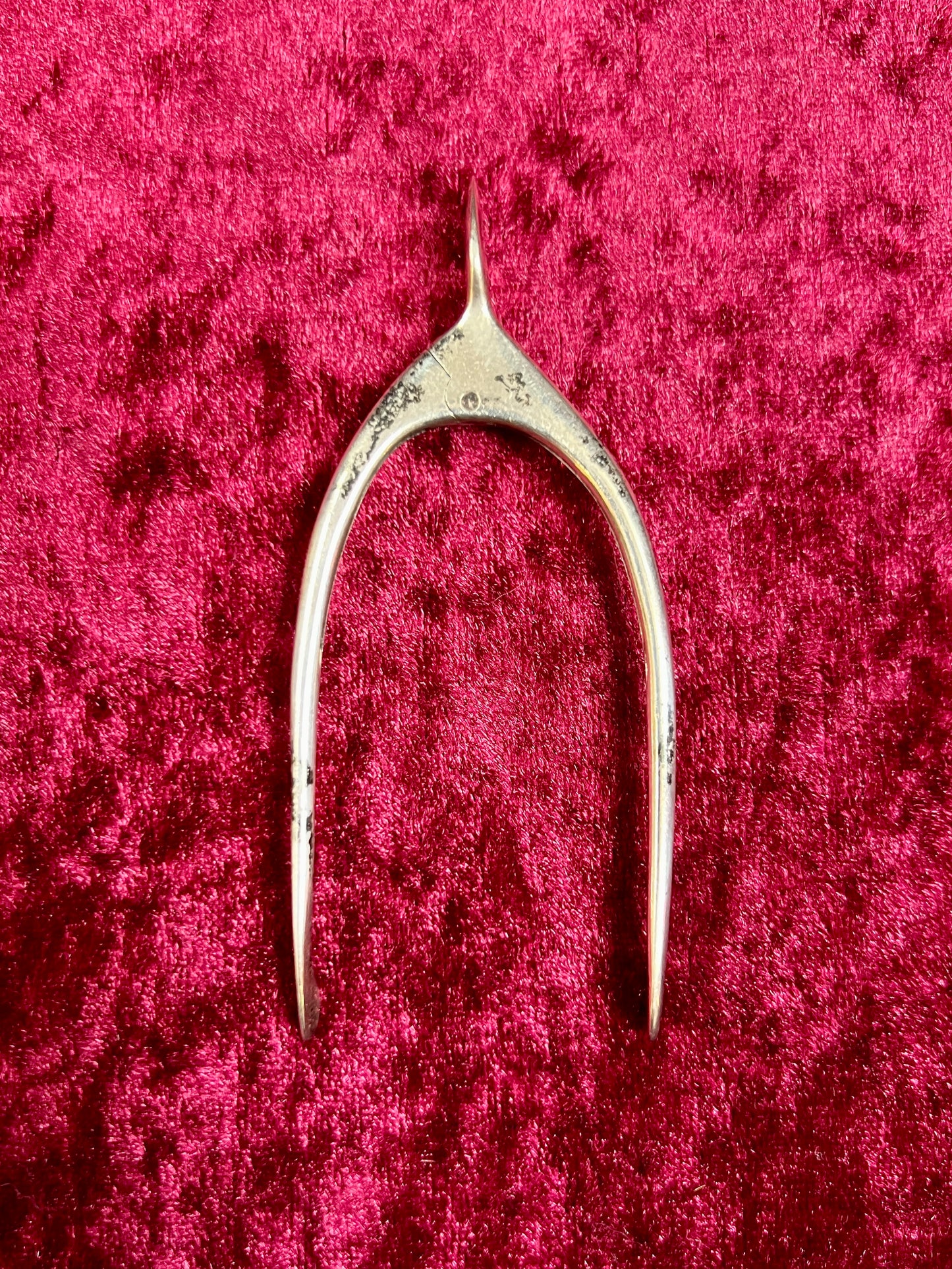 Vintage Oddities - Antique Sterling Silver Sugar Tongs - Wishbone