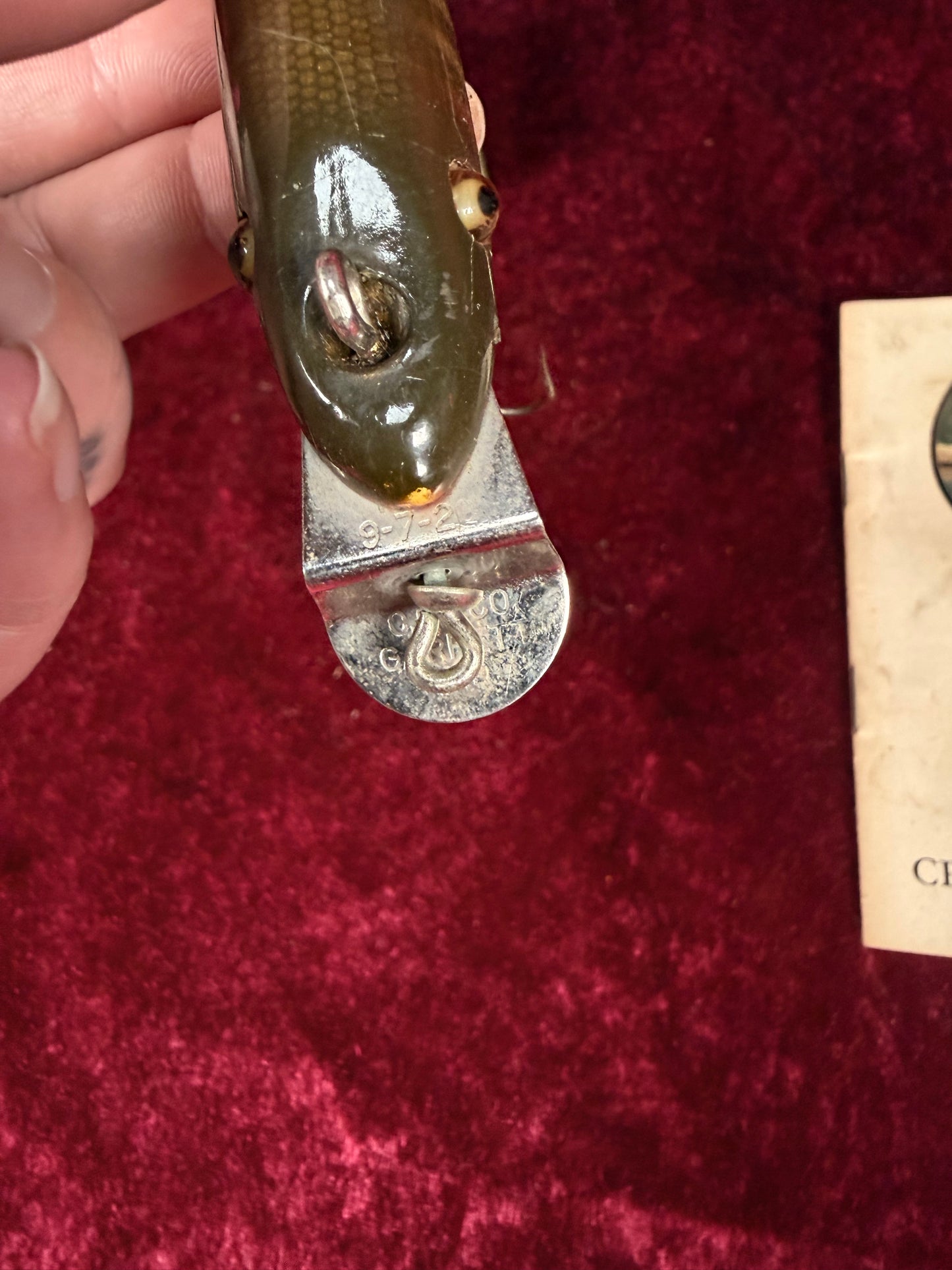 Vintage Creek Chub Bait Co. Wood Fishing Lure - Pikie Minnow 700 Series with Original Box