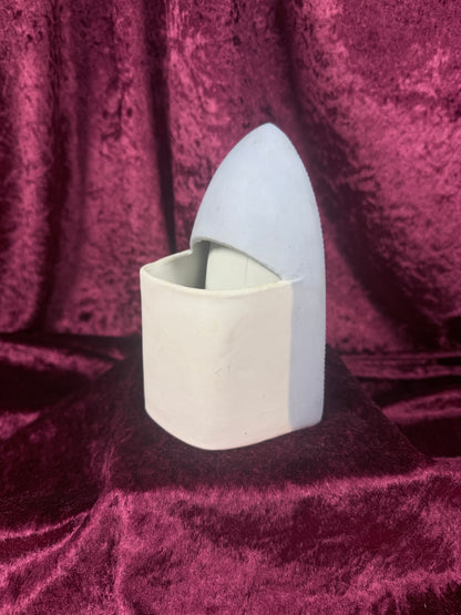 Vintage Bisque Porcelain Madonna and Child Planter Votive - BR Japan