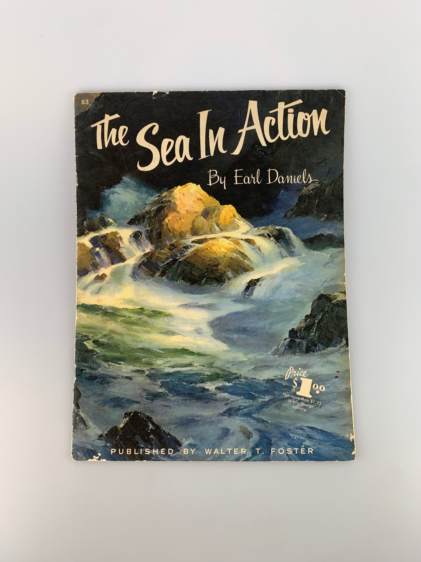 Vintage Walter T. Foster Art Book - The Sea In Action by Earl Daniels