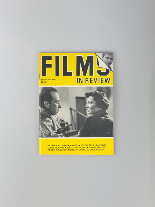 Films In Review Magazine - February 1987 - Jose Ferrer, Fay Wray, Sid & Nancy, Star Trek IV