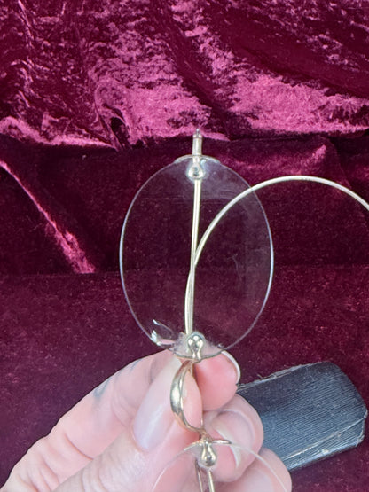 Antique Gold Filled Pince-Nez Eyeglasses – Rimless Spectacles with Chinn-Beretta San Francisco Case