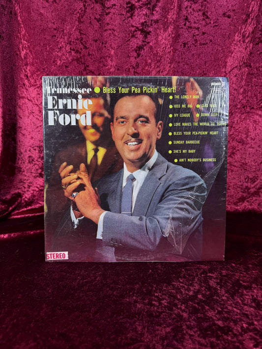 Vintage 12" Vinyl Record - Tennessee Ernie Ford - Bless Your Pea Pickin' Heart - Capitol Records - 1958 (Copy)