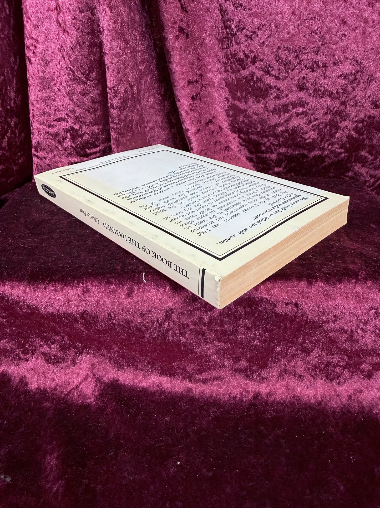 Vintage Paperback Book – The Book of the Damned Charles Fort 1974 Edition
