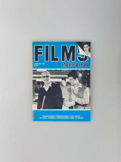 Films In Review Magazine - January 1987 - Ronald Neame, Frances Drake, Peggy Sue Got Married