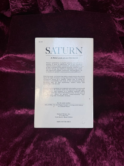 Vintage Paperback Book – Saturn A New Look at an Old Devil Liz Greene 1983