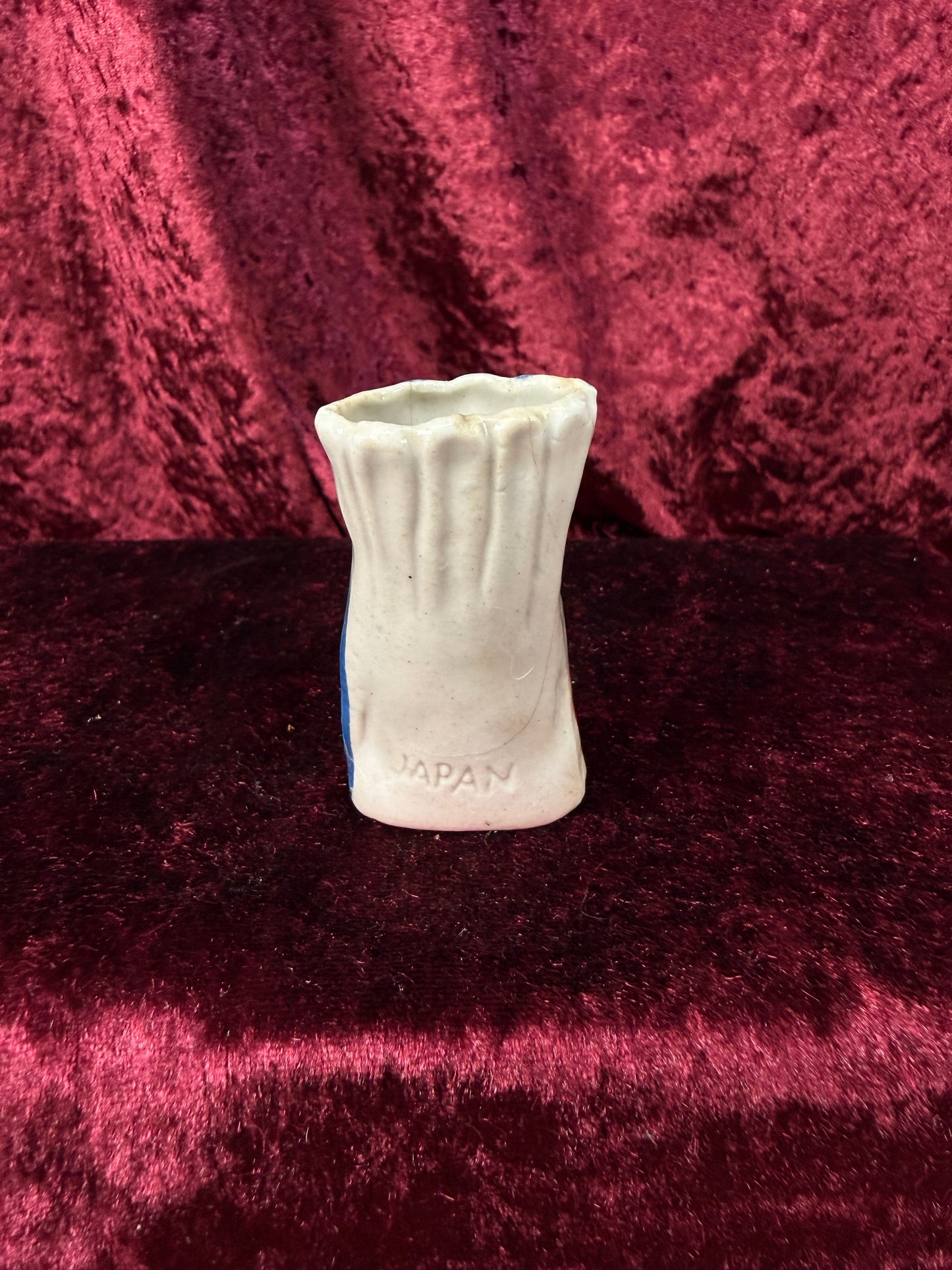 Vintage Miniature Ceramic Bud Vase – Kissing Cockatoos Relief - Made in Japan
