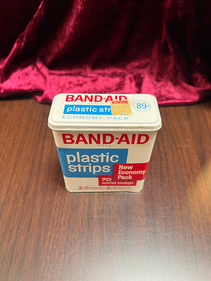 Vintage Advertisement - Metal Storage Tin - Band-Aid Brand - Johnson & Johnson
