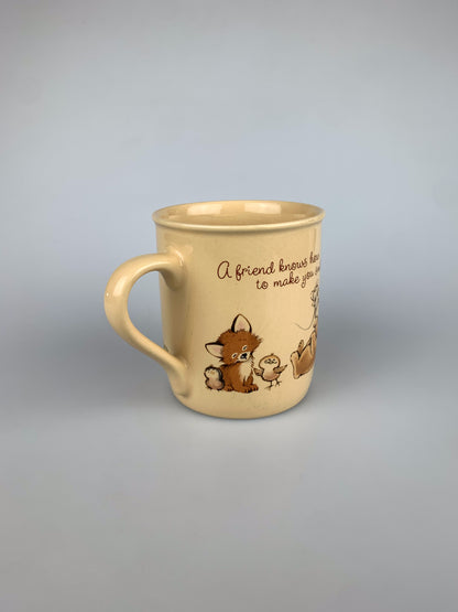 Vintage Hallmark Mug Mates Coffee Mug - A Friend Can Make Your Day