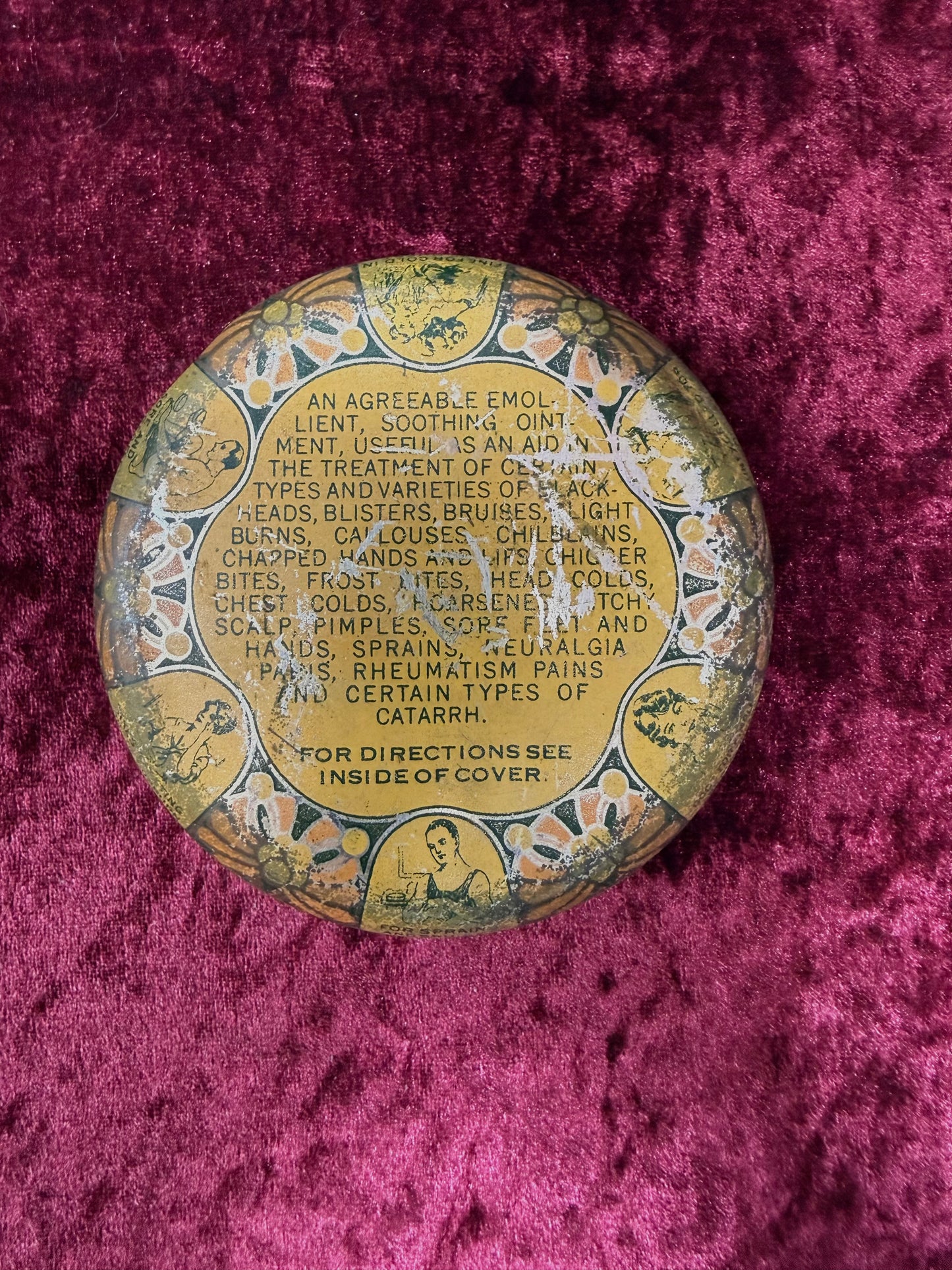 Vintage Medicine Cabinet - Metal Tin - McNess’ Mentholated Ointment