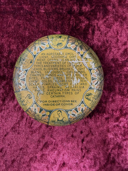 Vintage Medicine Cabinet - Metal Tin - McNess’ Mentholated Ointment