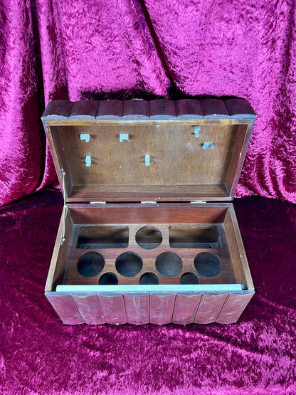 Vintage Barware - Mid Century Hidden Leather Bound Book Bar - World's Greatest Books - Japan