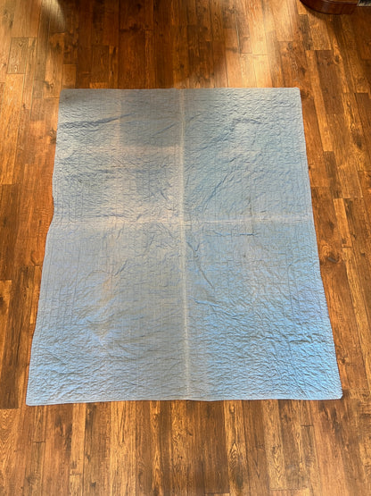 Vintage Linens - Cotton Quilt – Hand Stitched Patchwork Cottage Style