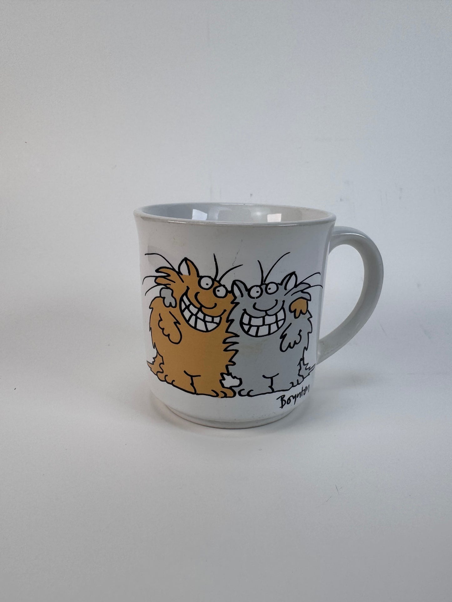 Vintage Coffee Mug - Sandra Boynton Keep Smiling Cats - Recycled Paper Products