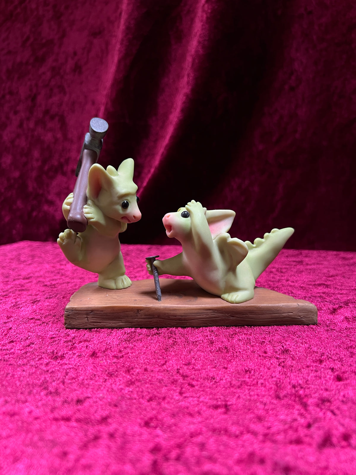 Vintage 2002 Pocket Dragons “Teamwork!” Figurine - Real Musgrave Dragon Collectible
