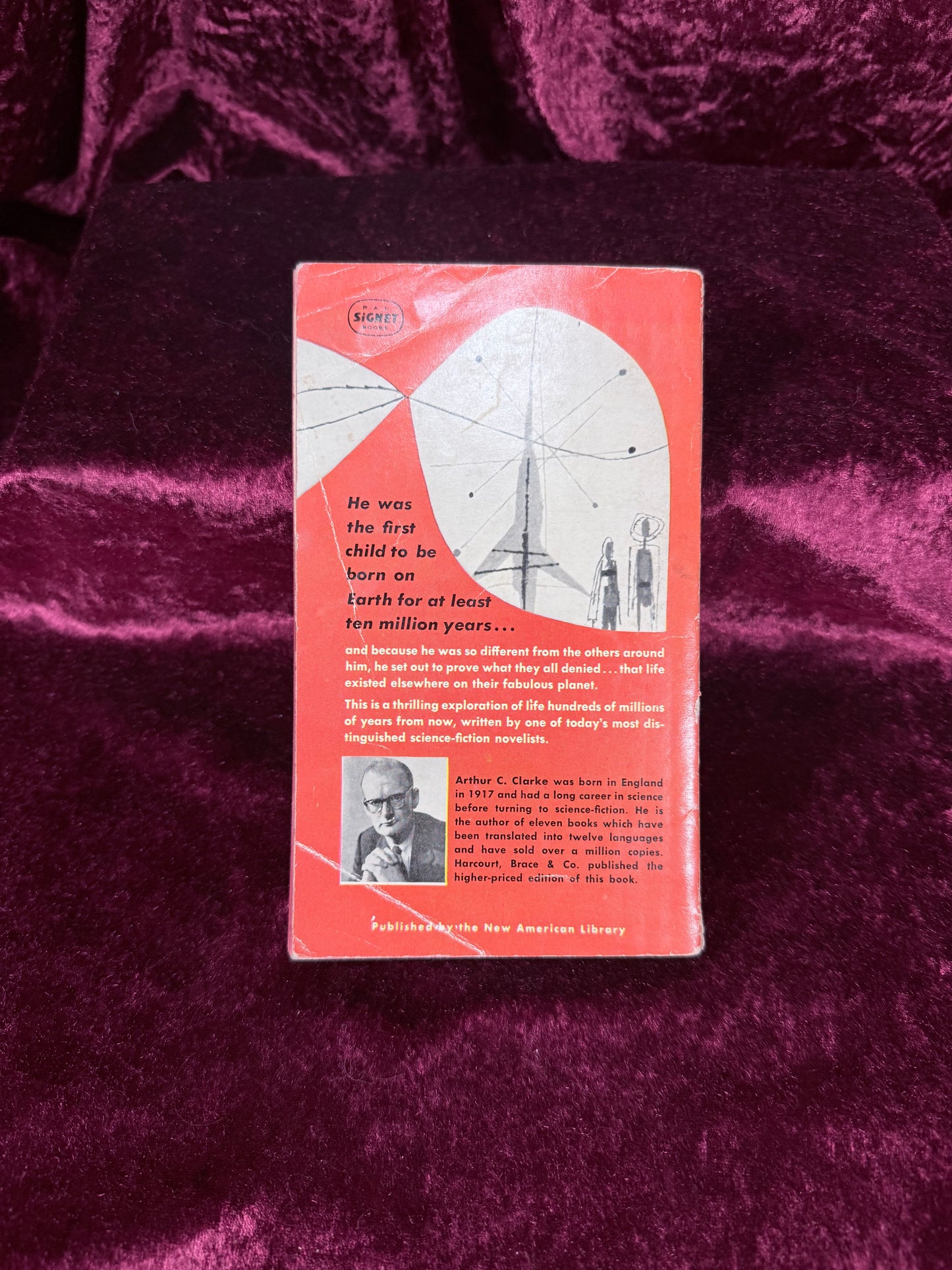 Vintage The City and the Stars by Arthur C. Clarke 1957 Signet Paperback First Printing
