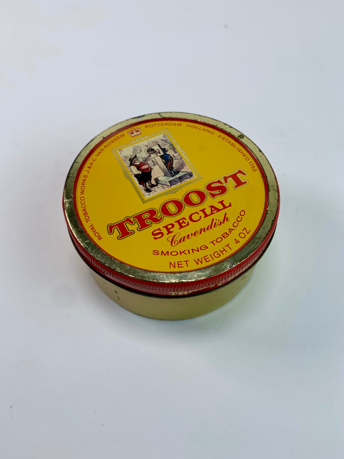 Vintage Advertisement - Tobacco Tin - Cavendish Smoking Tobacco - Troost - Made In Holland