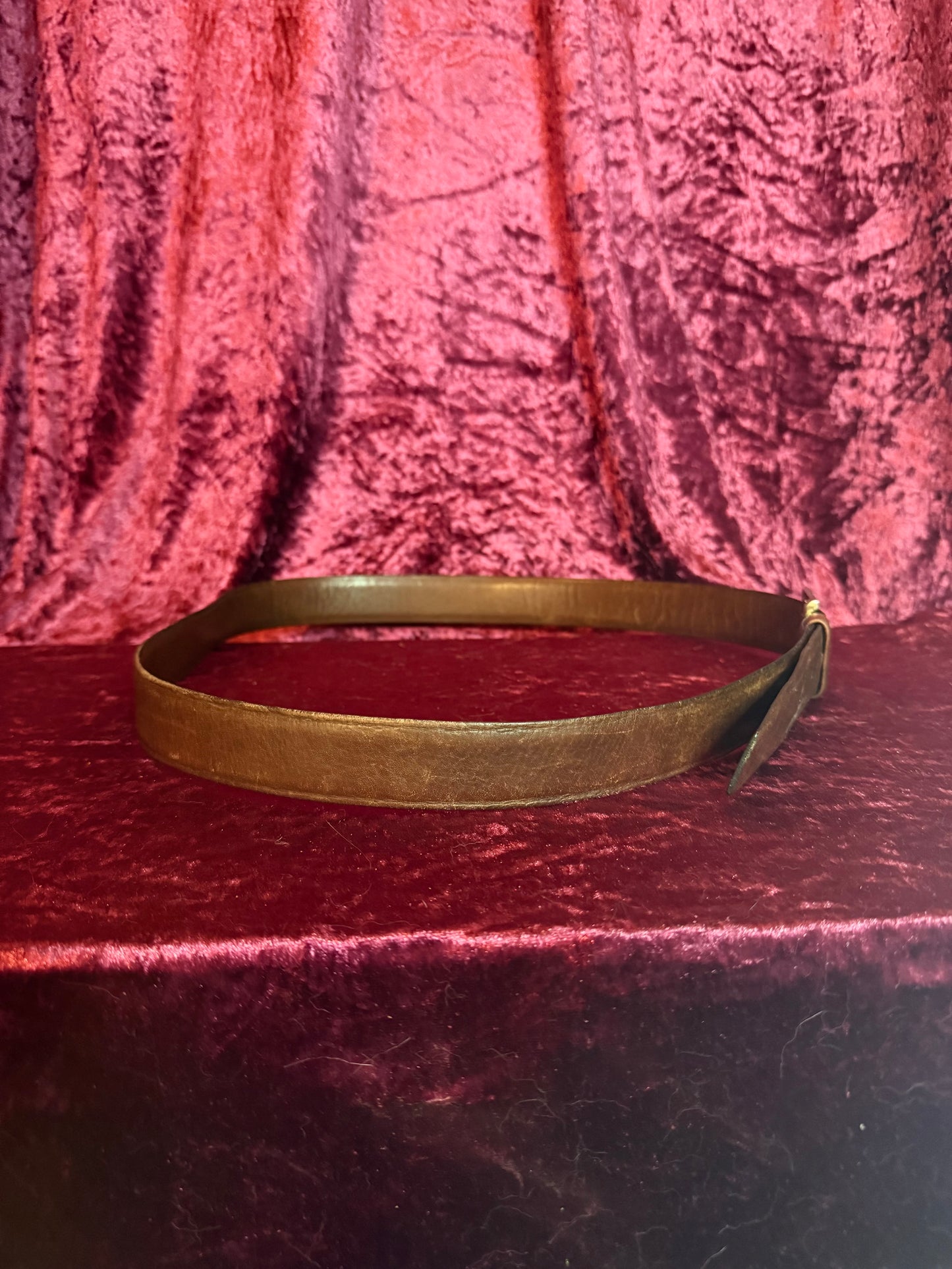 Vintage Accessories - Harris California Glove Leather Belt - Brown - M/L