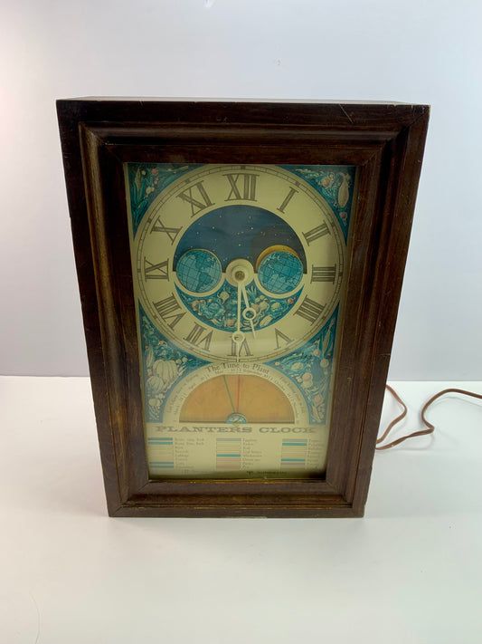 Vintage Wall Clock - Planters Clock - Mechtronics Corporation - 1970s