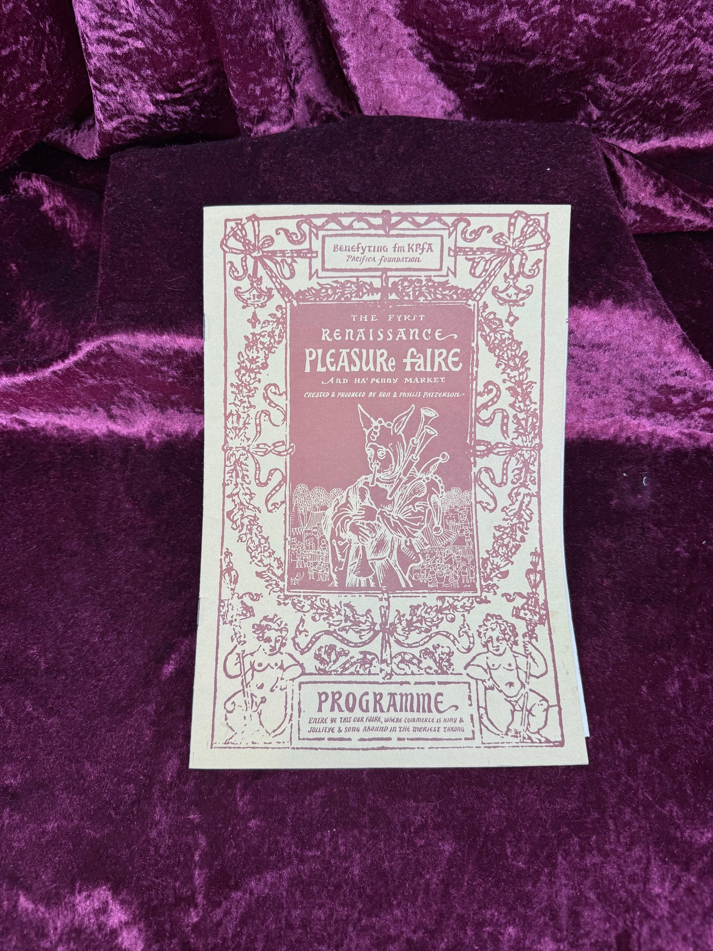 Vintage Paper Program – First Renaissance Pleasure Faire 1967 KPFA Benefit Souvenir