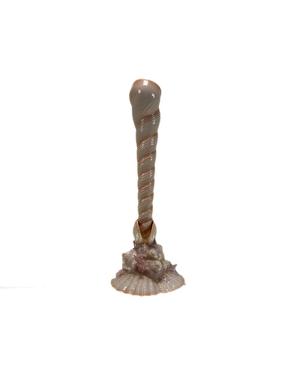 Vintage Candle Stick Holder - Seashells Atlantis Resort - By Franklin Mint 1989
