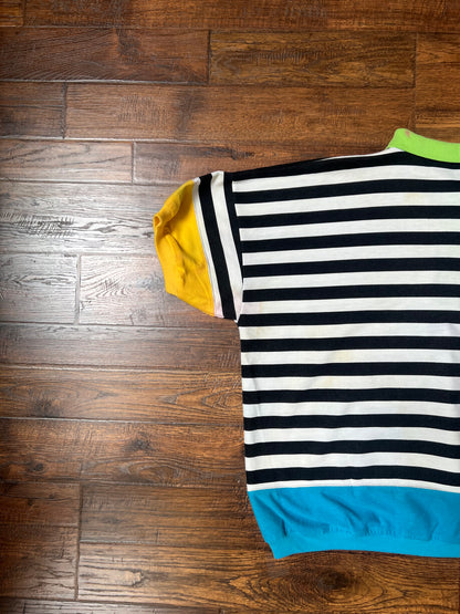 Vintage Clothing - Polo Shirt - 90’s Horizontal Stripes - 2X-Large - Goola Gong