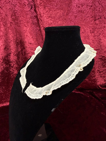 Vintage Lace Collar – Ruffled Mesh 1" Peter Pan Collar