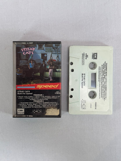 Cassette Tape - Stray Cats - Built For Speed - 1982