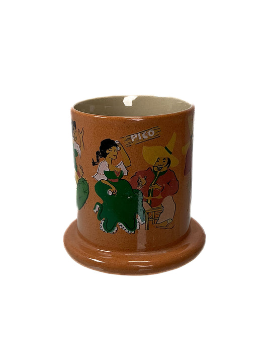 Vintage Tiki Mug - 1964 Trader Vic's Senor Pico Risque Loball Mug