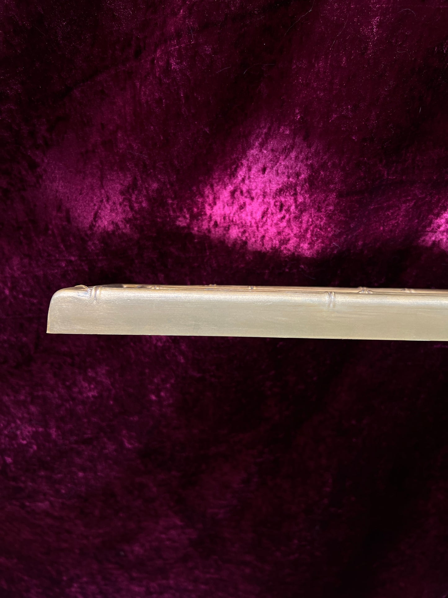 Vintage Burwood Mirrored Candle Sconce - Gold Faux Bamboo Framed