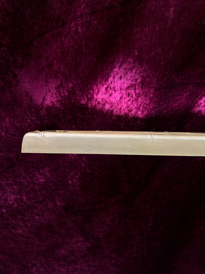 Vintage Burwood Mirrored Candle Sconce - Gold Faux Bamboo Framed