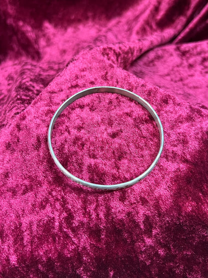 Vintage Jewelry - Bangle Bracelet - 925 Sterling Silver - Stamped Stars