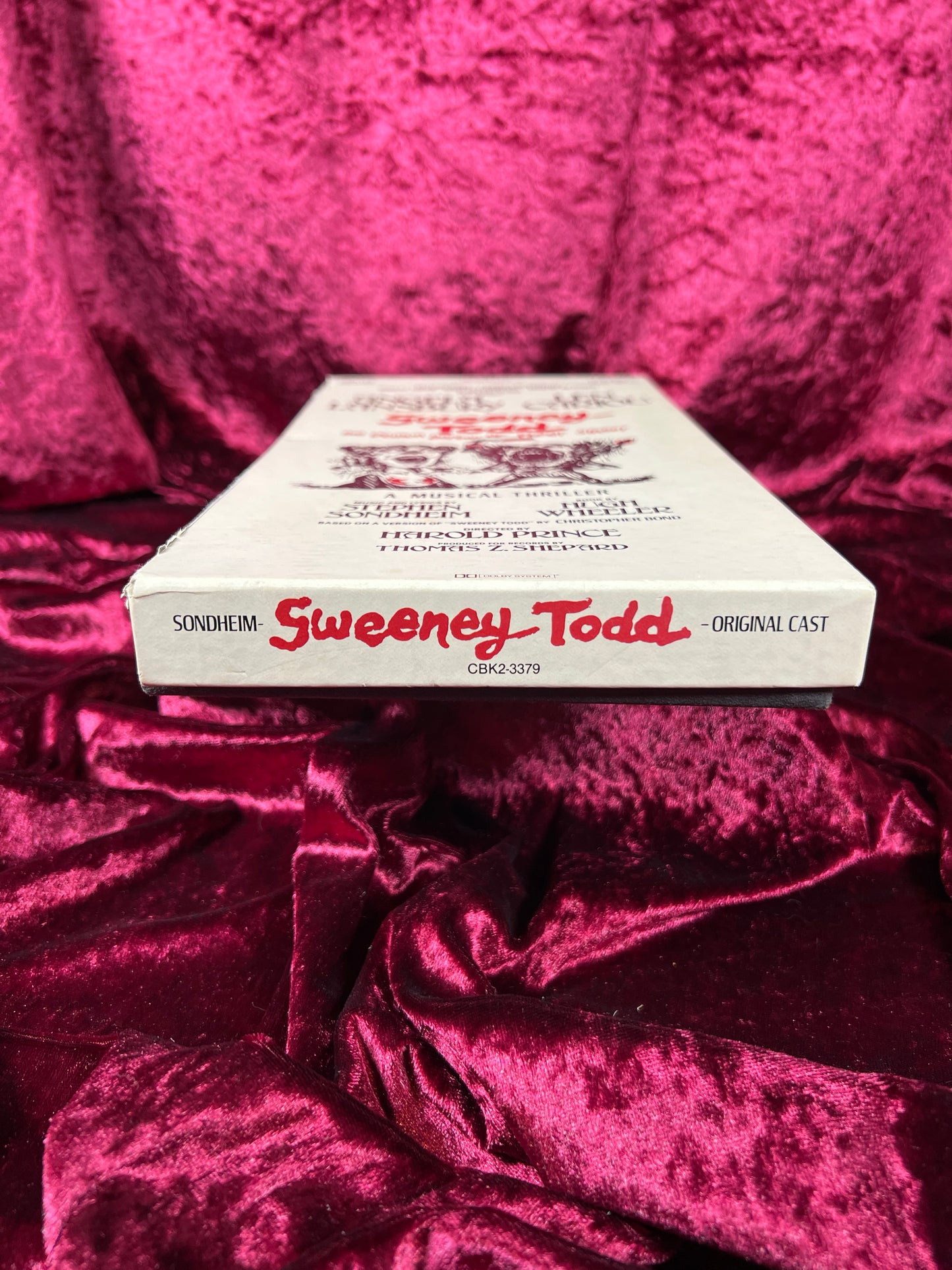 Cassette Tape - Sweeney Todd The Demon Barber of Fleet Street - Broadway Musical - 1979