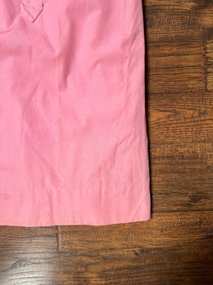 Vintage Clothing - Button Front Shirt Dress - Cotton Candy Pink - Small
