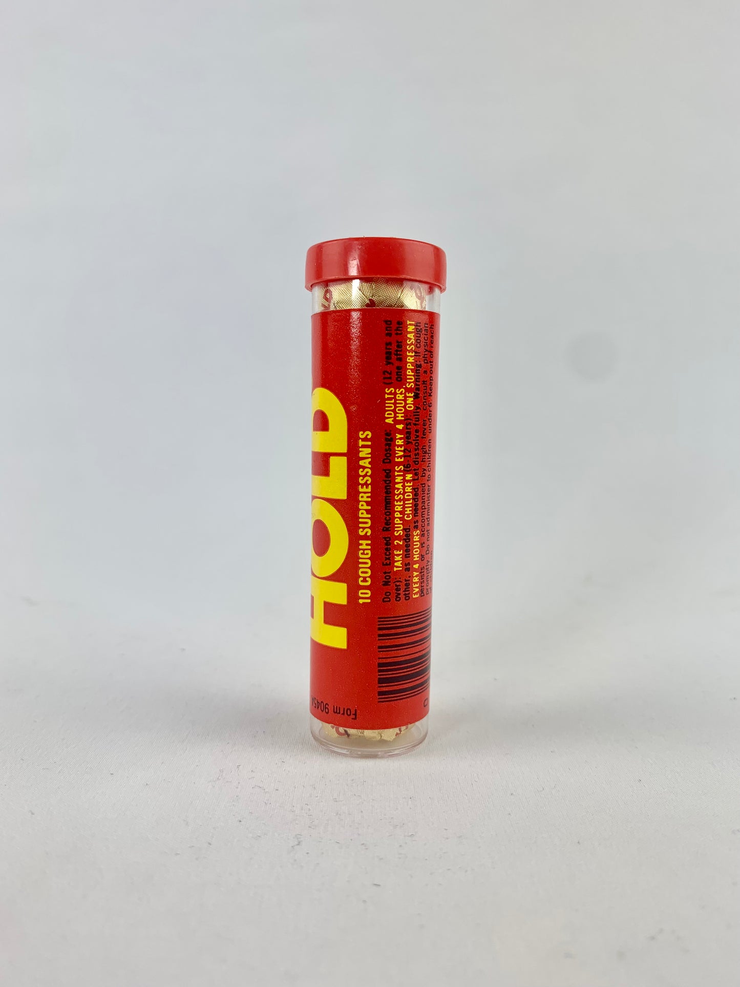 Rare Vintage 1970's HOLD Cough Suppressant Sealed Tube