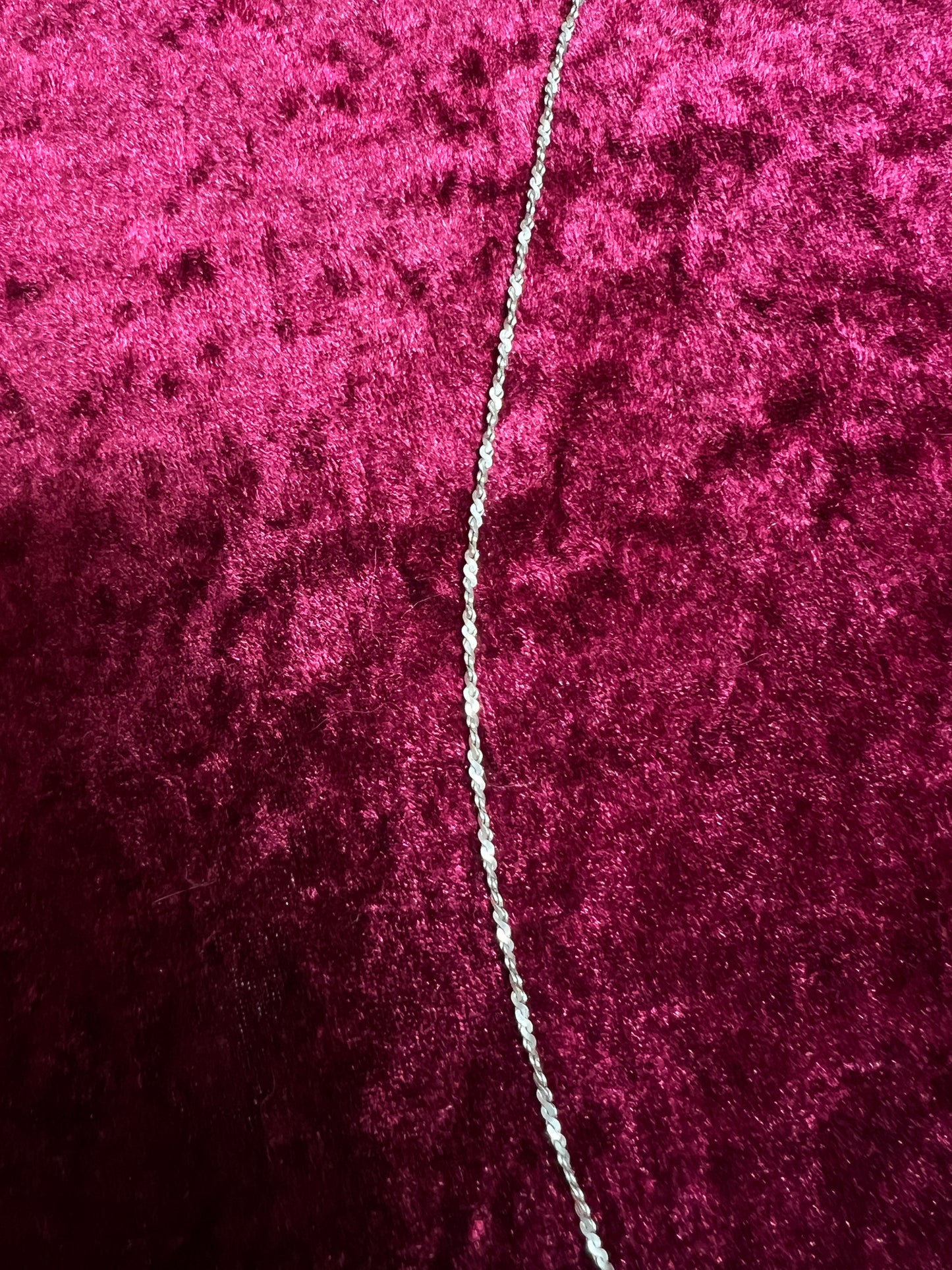 Vintage 925 Sterling Silver Italian Twisted Rope Chain - 30" - 7 Grams