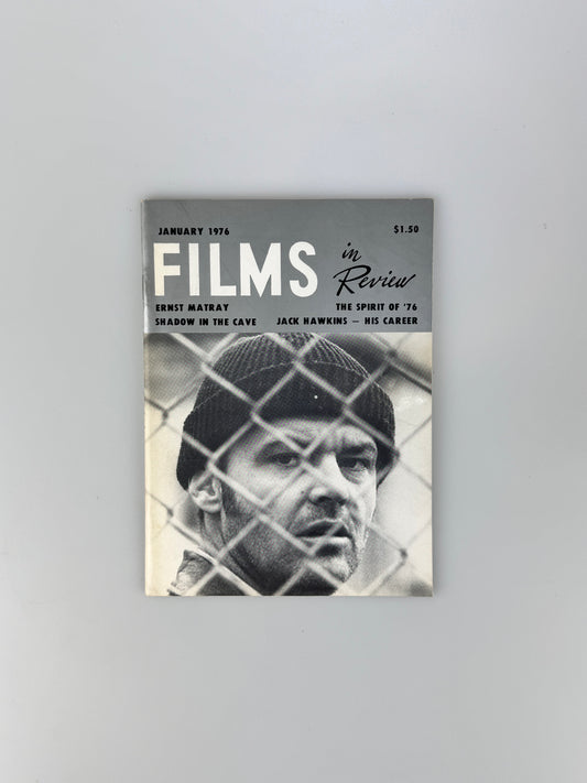 Films In Review Magazine - January 1976 - Ernst Matray, Jack Hawkins, One Flew Over The Cuckoo's Nest