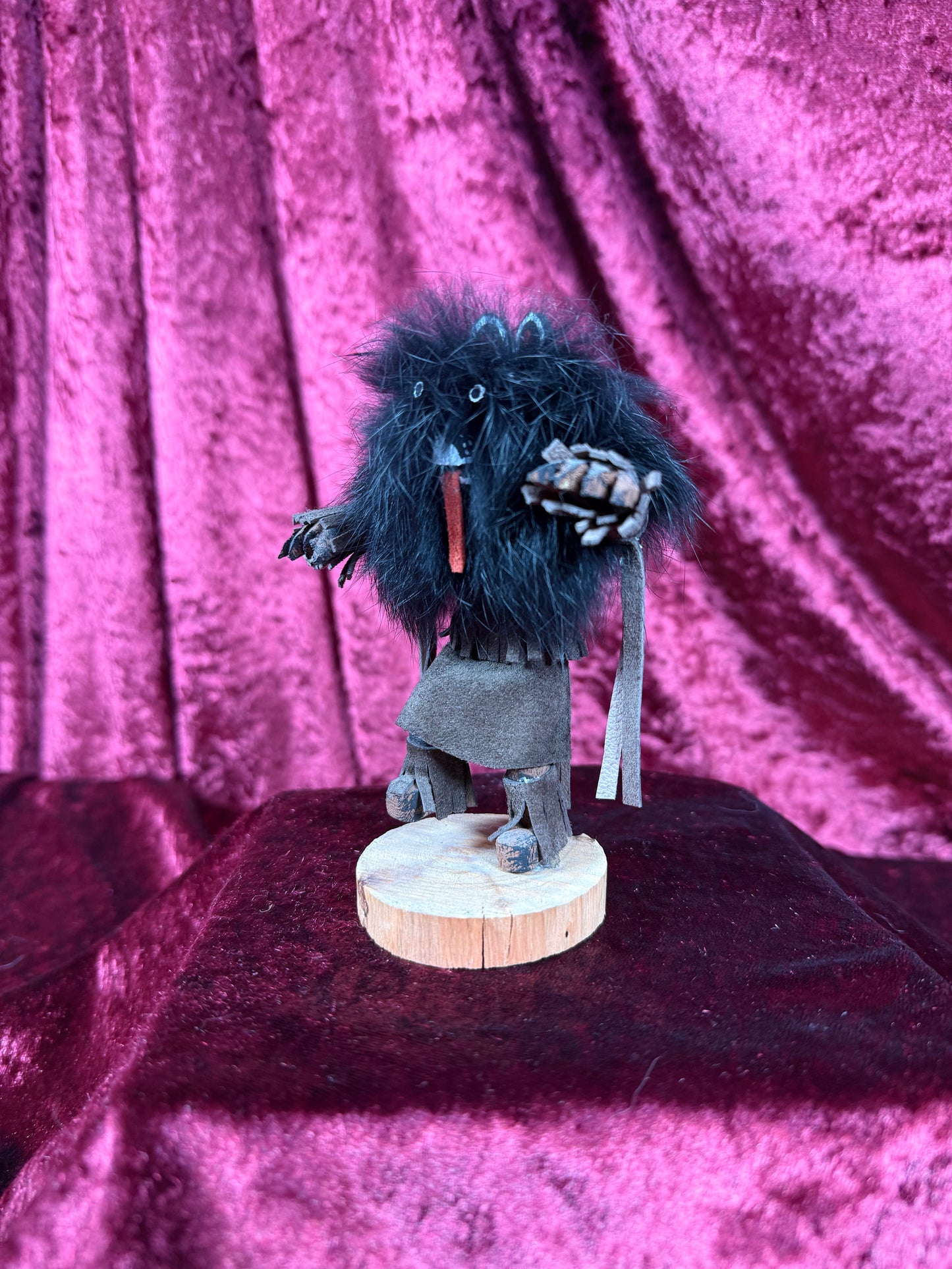 Vintage Kachina Doll - 5" Tall Bear Spirit