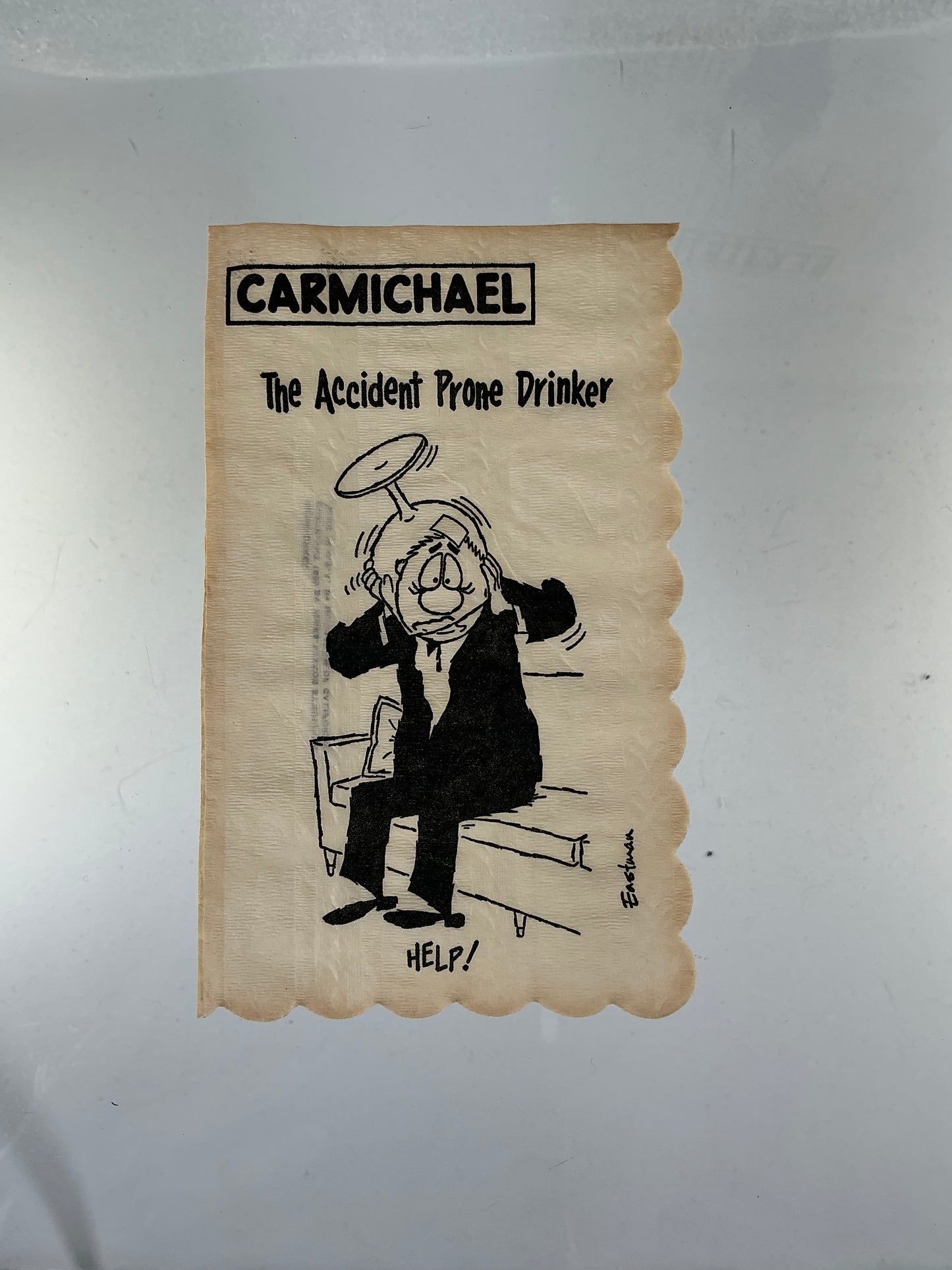 Vintage Cocktail Napkins - Carmichael by Eastman - Illustrated Icebreakers - 1950s
