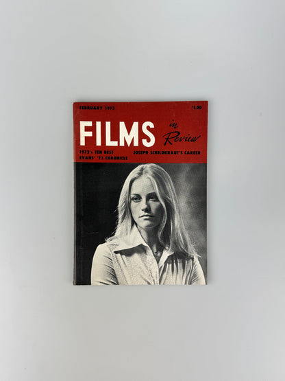 Films In Review Magazine - February 1973 - 1972's Ten Best, Child's Play, The Heartbreak Kid